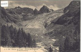Glacier du Trient, Pointe des Escadies et Point d'Orny