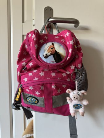 Kinderrucksack “School-mood” pink Sternen Pferde Motiv