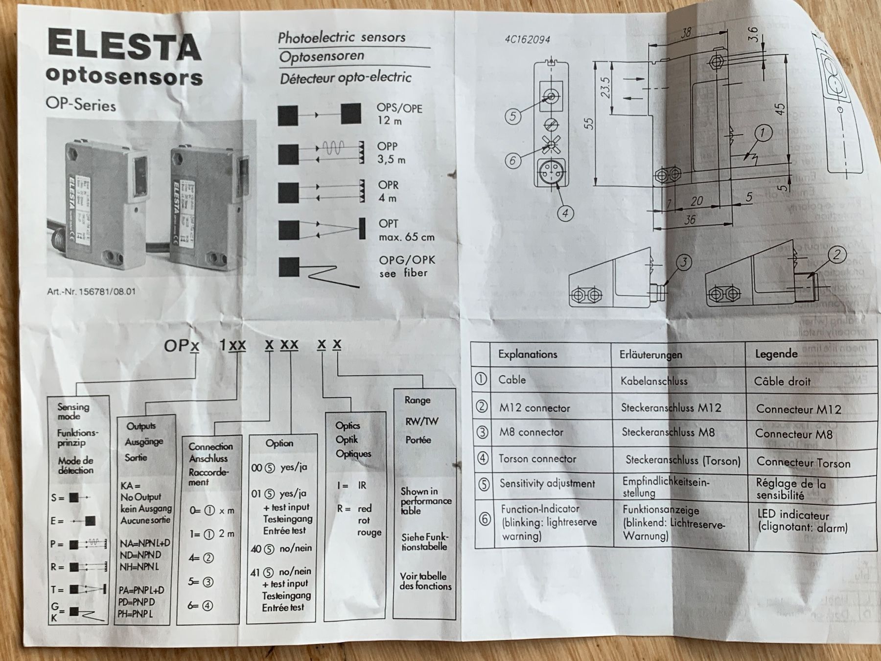 Elektronikbauteile: Elesta Lichtschranke OPX NPN – Gebraucht aus Wildegg von Elefant42 2