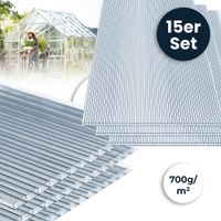 15x Hohlkammerstegplatten Polycarbonat - 58x118cm
