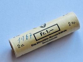 1967 Rolle 2 Rappen Original Verpackung RAR Kat. 160.- EVZ !