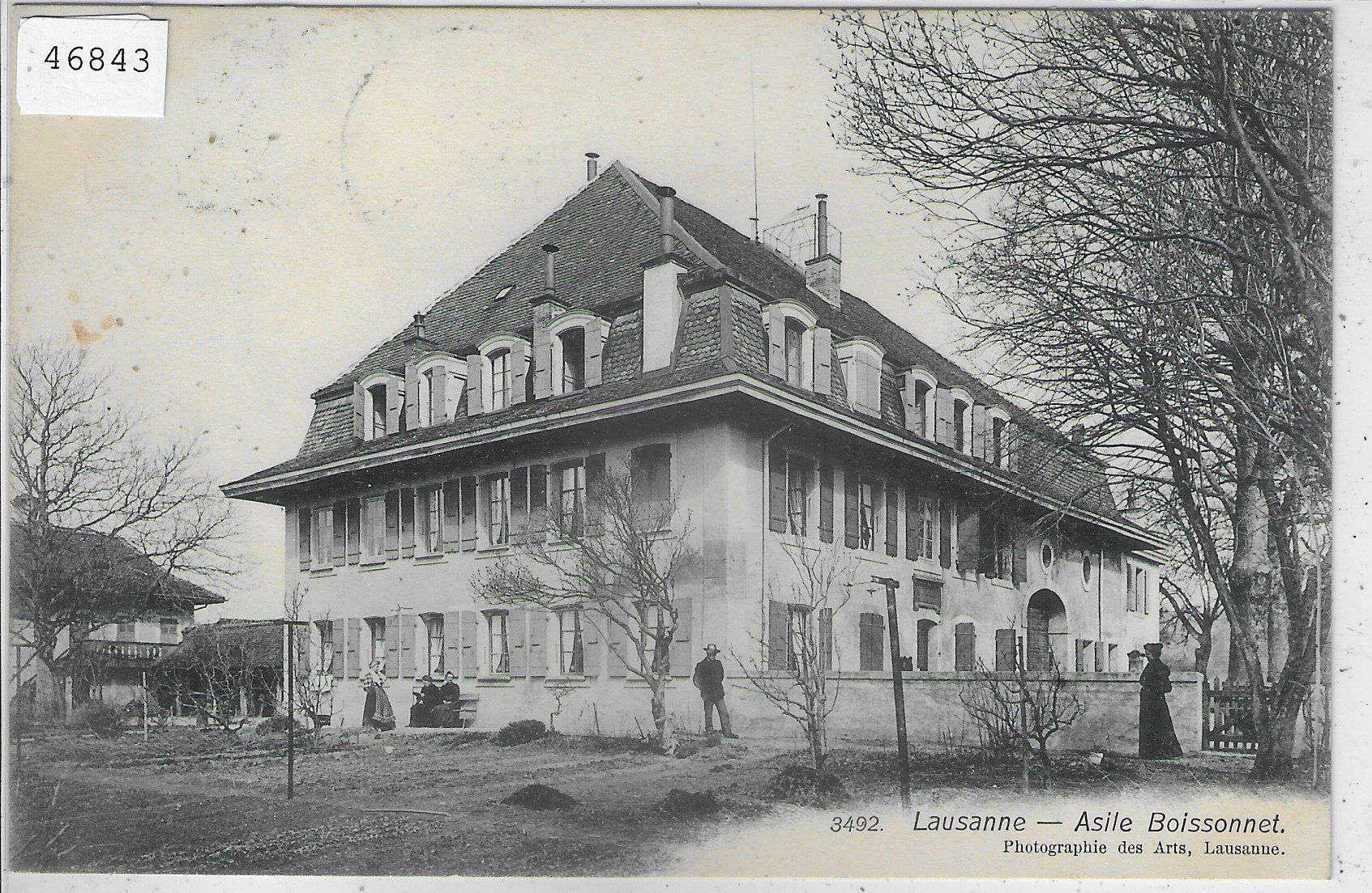 Cartoline postali: Lausanne - Asile Boissonnet - animee – Usato da Ettingen venduto da Kartenplanet