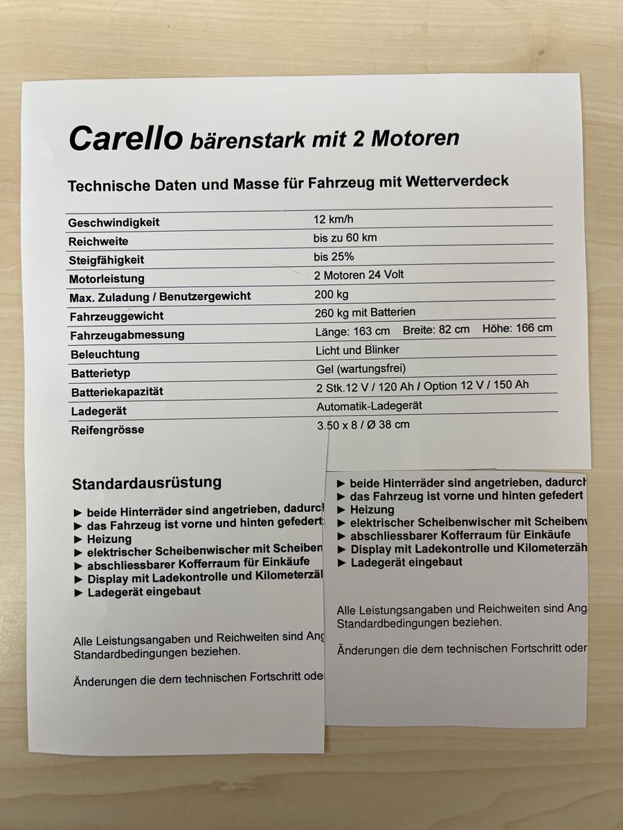 Graf Carello Elektromobile: Elektro-Mobil Carello, NP 20000.- – Gebraucht aus Rüti ZH von Walti0 6