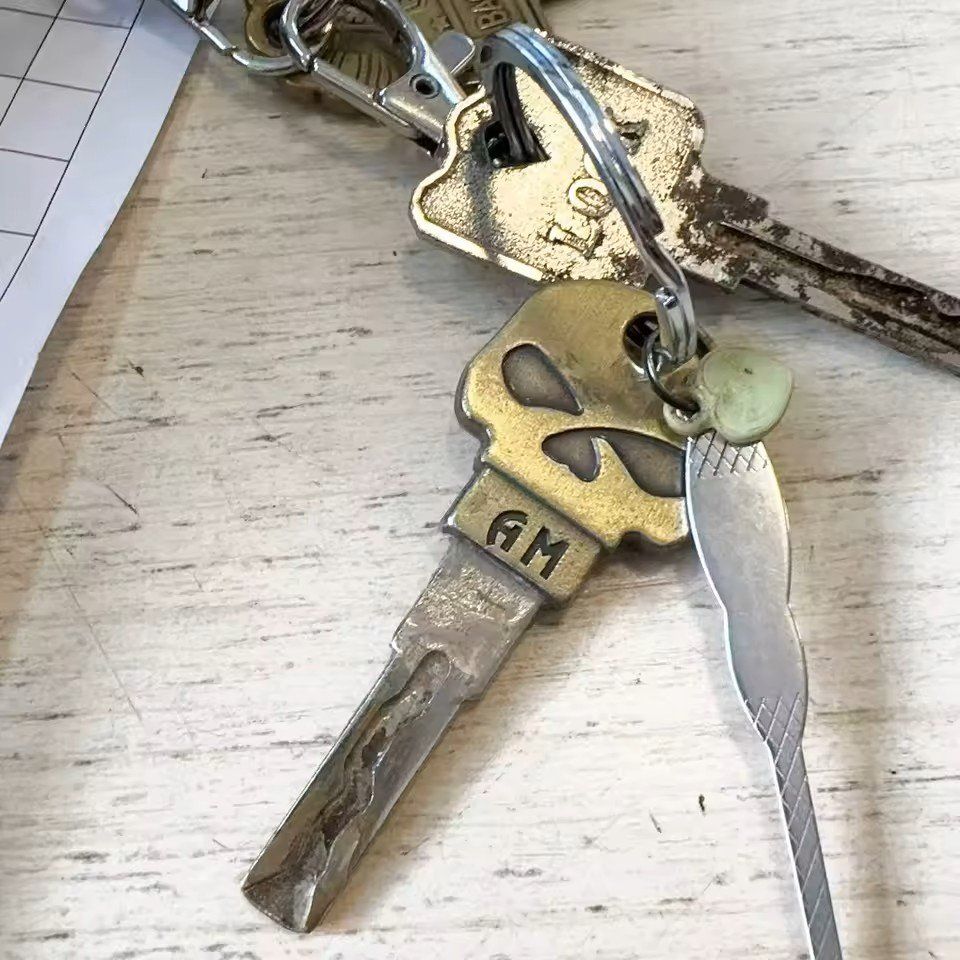 Harley-Davidson Portachiavi: Porte-clés Tête de Mort  J005 – Nuovo e nell'imballaggio originale da Allens venduto da MADE.IN.ROCK.N.ROLL 5