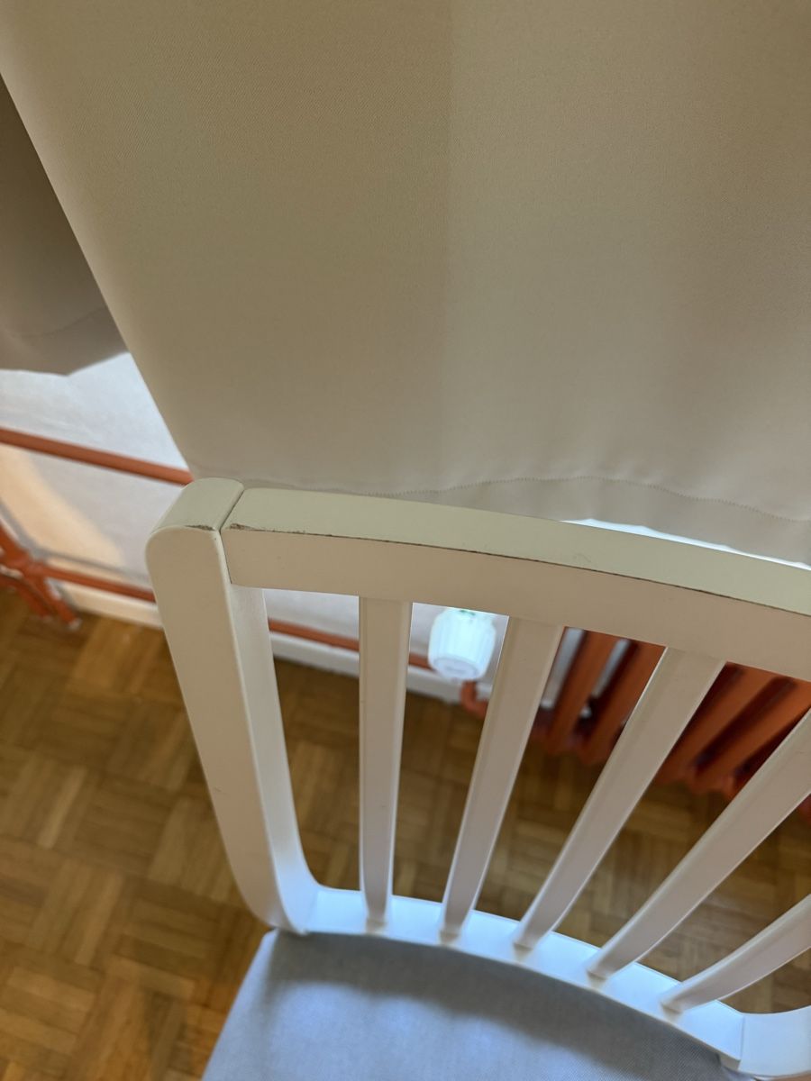 Ikea Stühle: 4 Stühle weiss/grau mit Polster Sitzfläche – Gebraucht aus Luzern von Grawp 5