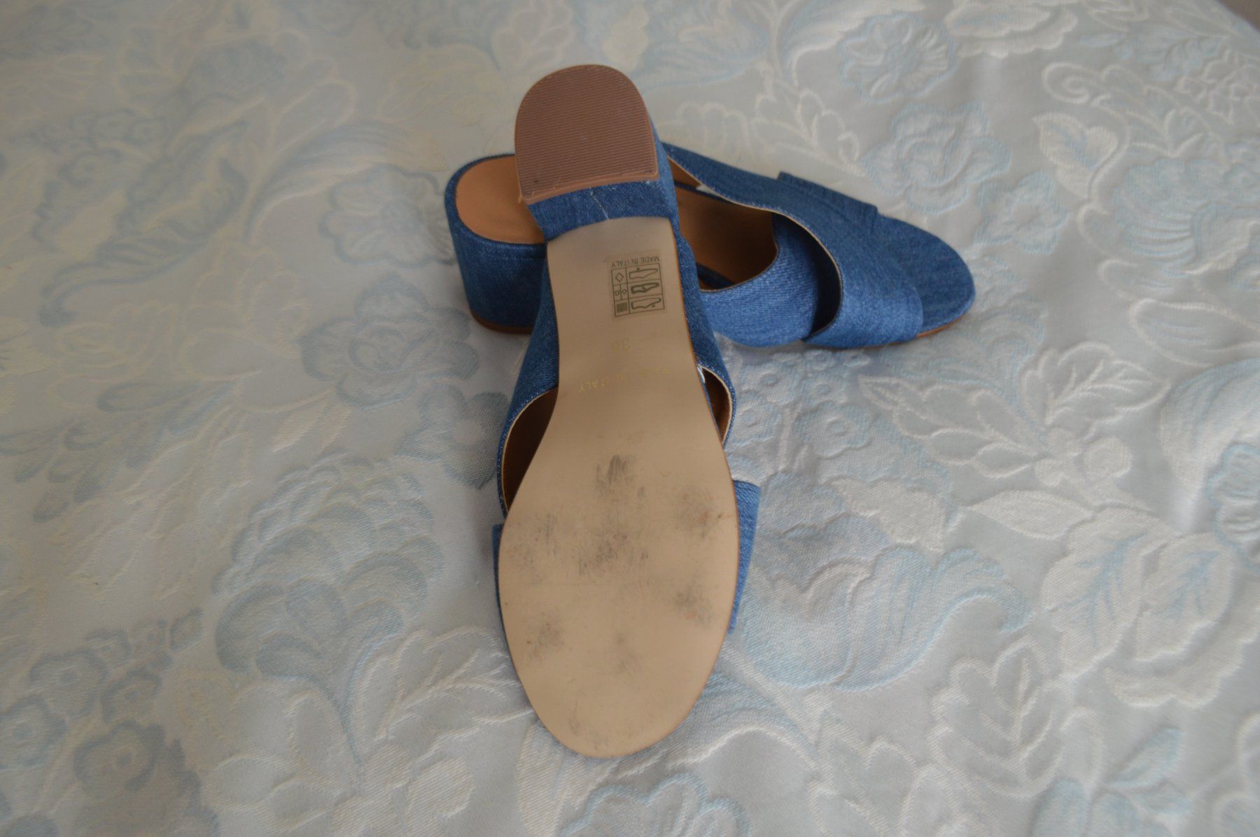 Damenschuhe: Bellissimo sandalo in pelle e jeans – Neu (gemäss Beschreibung) aus Brione s. Minusio von clk_8kjj 3