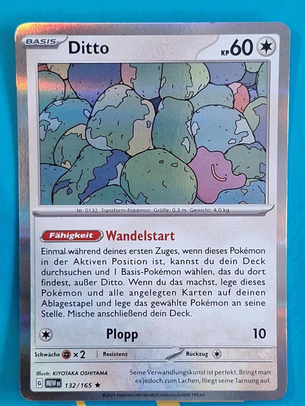 Pokémon Sammelbilder & Trading cards: Ditto - DEUTSCH Holo - Mew 151 - #2.8 – Gebraucht aus Altstätten SG von GGsGameshop