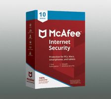 MCAFEE INTERNET SECURITY 10PC -  1Jahr NEU