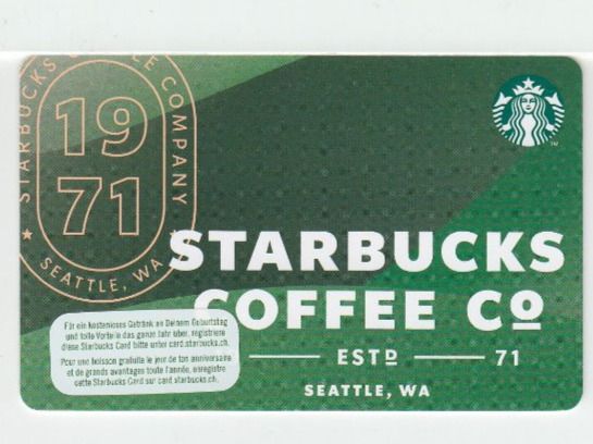 Cartes: Carte cadeau Starbucks / avec " I " – D'occasion à Thônex par TIFANY02