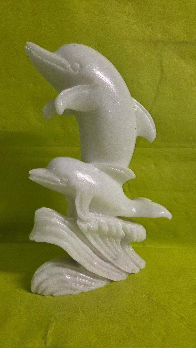 Sculture & Statue: Delfine 25cm aus Marmor – Nuovo (secondo la descrizione) da Roggliswil venduto da Mabelco