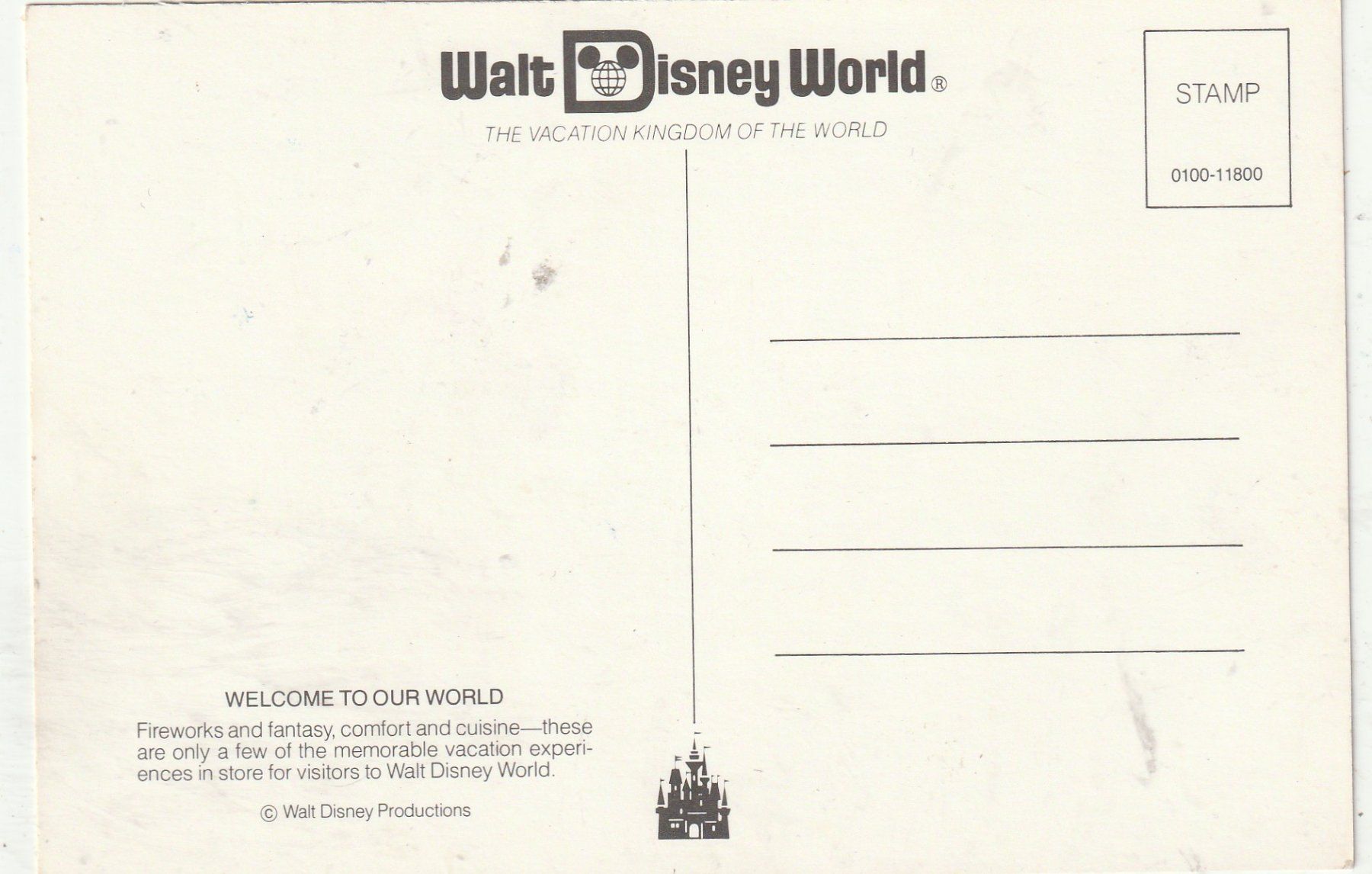 Cartes postales: World Disney Karte – D'occasion à Lumbrein par made02 1