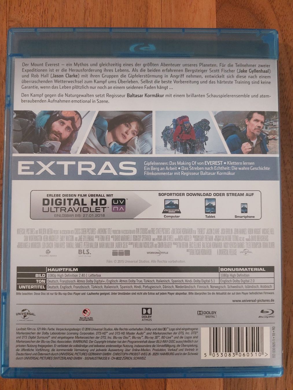 Tutti i DVDs: Blu Ray - Everest – Usato da Rheinfelden venduto da FilmAuktion 1