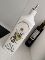 La Porcellana Bianca Öl-Karaffe Olivenmotiv neuwertig! 1 lit