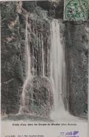 MOUTIER  --  Les Gorges chûte d'eau  -  1904