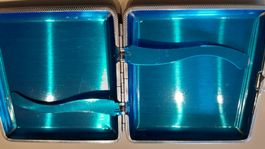 Zigaretten etui Classisch braun mit buntem Innenleben