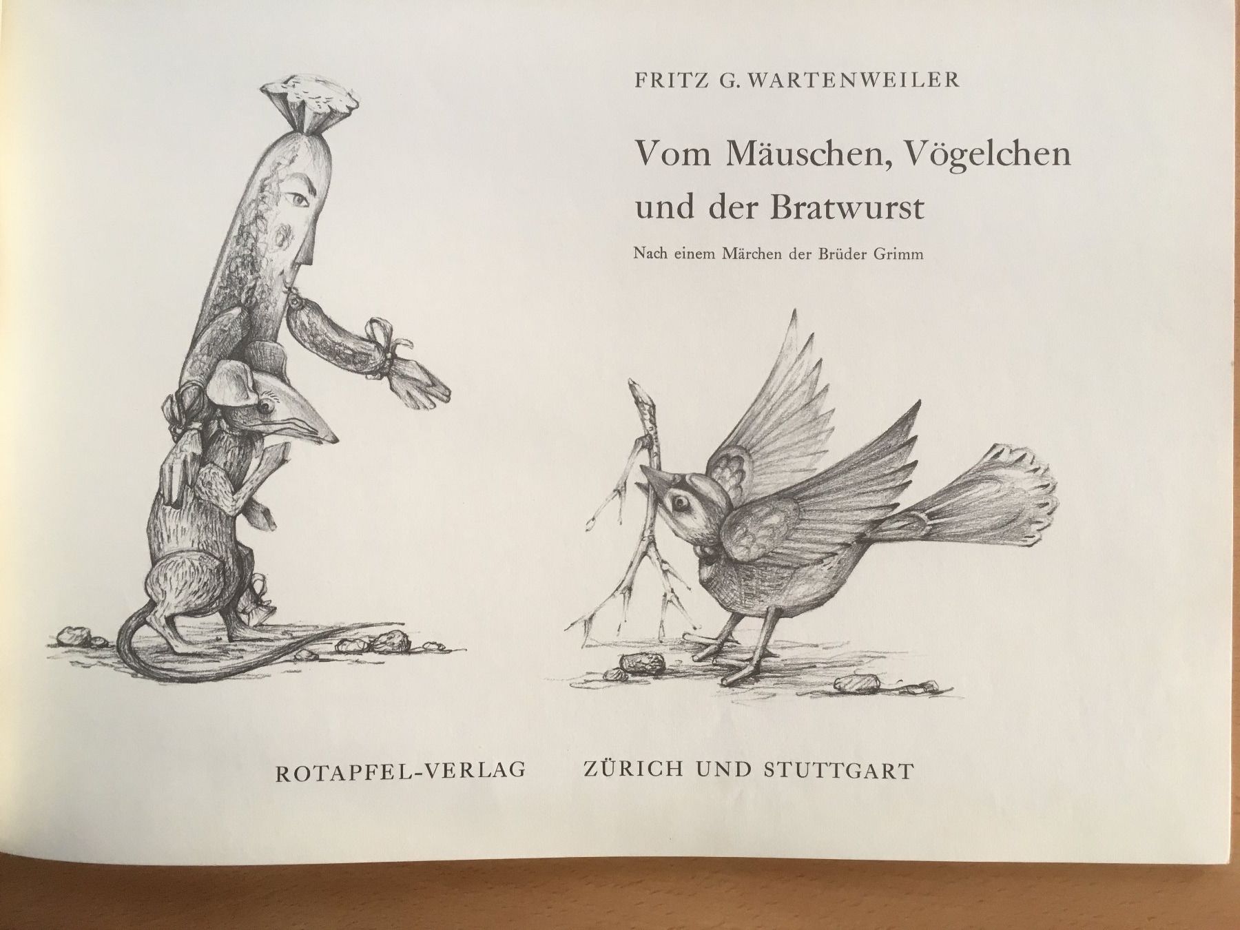 Bücher: Vom Mäuschen, Vögelchen und der Bratwurst - Märchenbuch – Gebraucht aus Grenchen von Kogi7 2