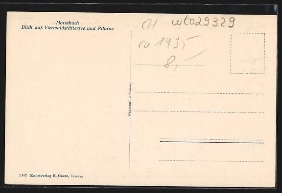 Cartoline postali: Morschach /Vierwaldstättersee, Teilansi – Usato da Berlin venduto da bartko-reher 1