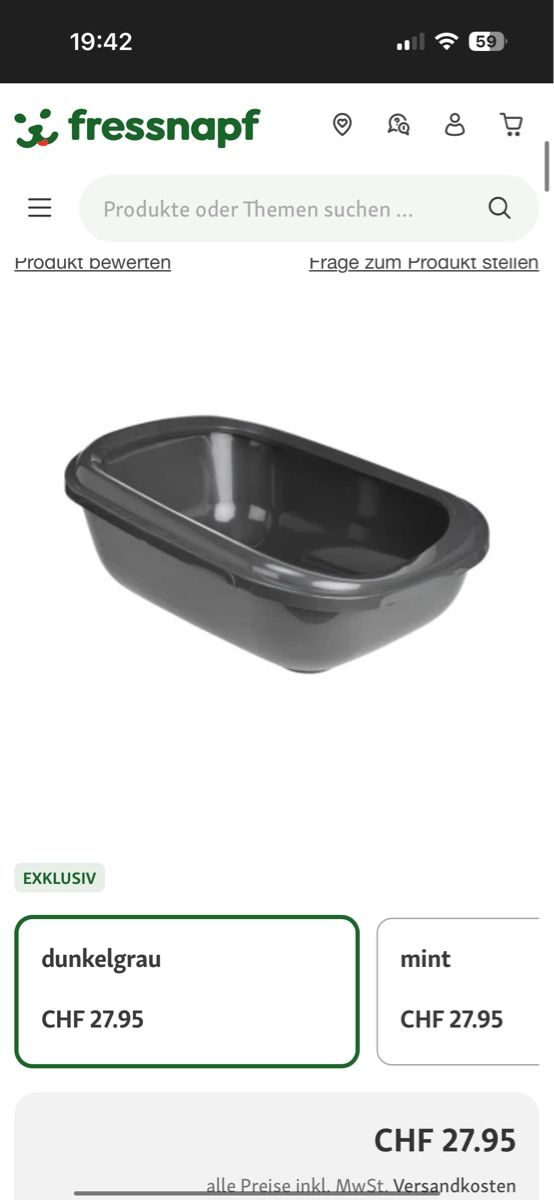 WC: Katzentoilette, Grau – Gebraucht aus Aesch BL von Kliana 2