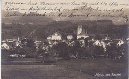 Hinwil mit Bachtel. Dorfansicht 1921