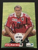 Signierte Sammlerkarte Patrick De Napoli FC Aarau