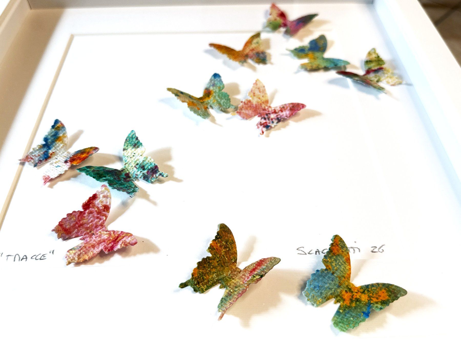 Dipinti: Andrea Scacciotti 3D-Schmetterlings-Wandkunst – Usato da Ponte Tresa venduto da 11GalleriaAlterEgo11 2