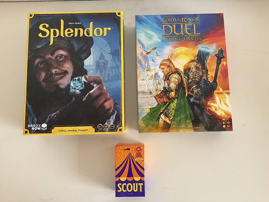 Spiele: Scout + Splendor + Duel for Middle-Earth – Neu (gemäss Beschreibung) aus Belp von mar_d6w8