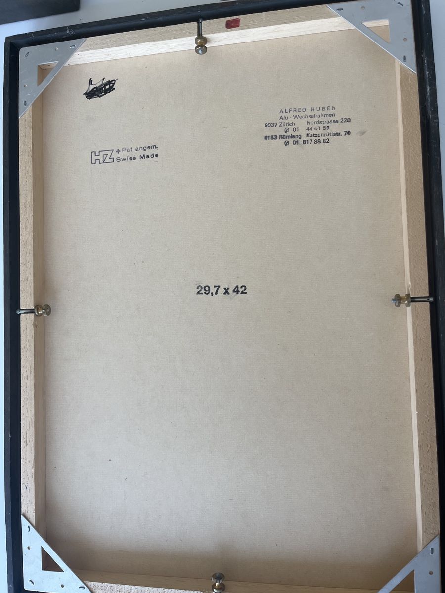 Poster & Bilder: 3 antike Bilder Schmetterlinge gerahmt – Gebraucht aus Lostorf von SimLou 4