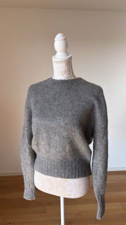 Damen Pullover COS grau grobgestrickt Wolle Grösse S