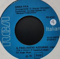 Vinyl-Single Anna Oxa - Il Pagliaccio Azzurro