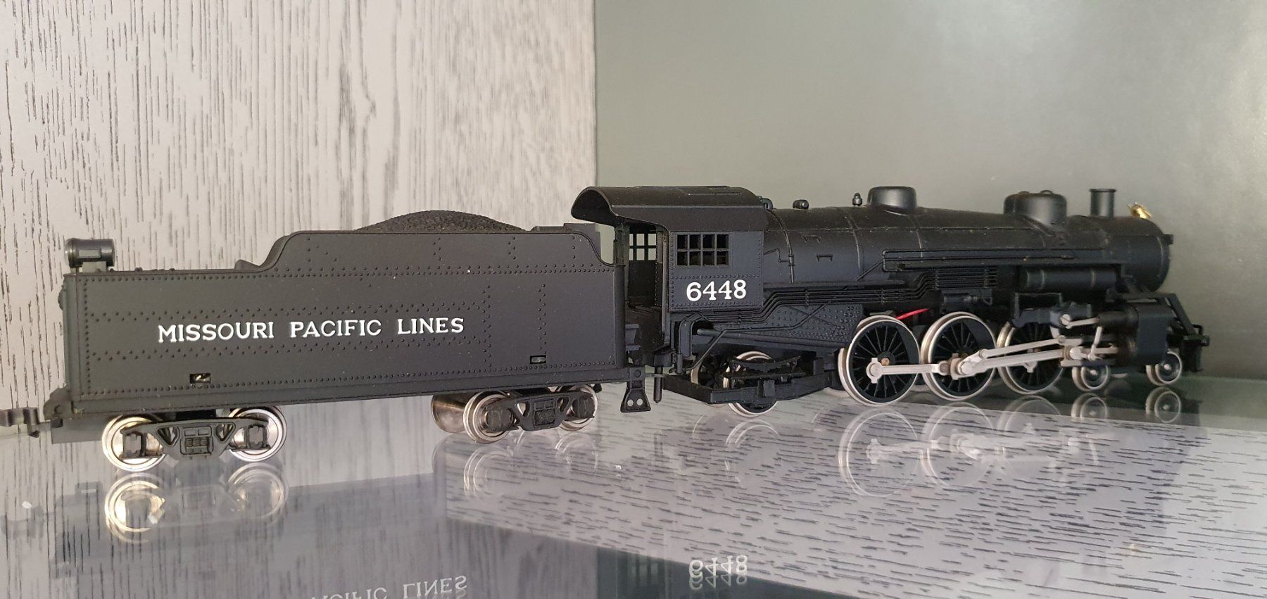 Modelleisenbahnen: BACHMANN?: DC: DAMPFLOK MISSOURI PACIFIC LINES 6448 – Gebraucht aus Biglen von taunus82 3