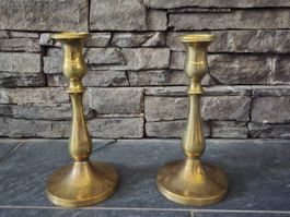 Kerzenständer Messing 2er Set Vintage