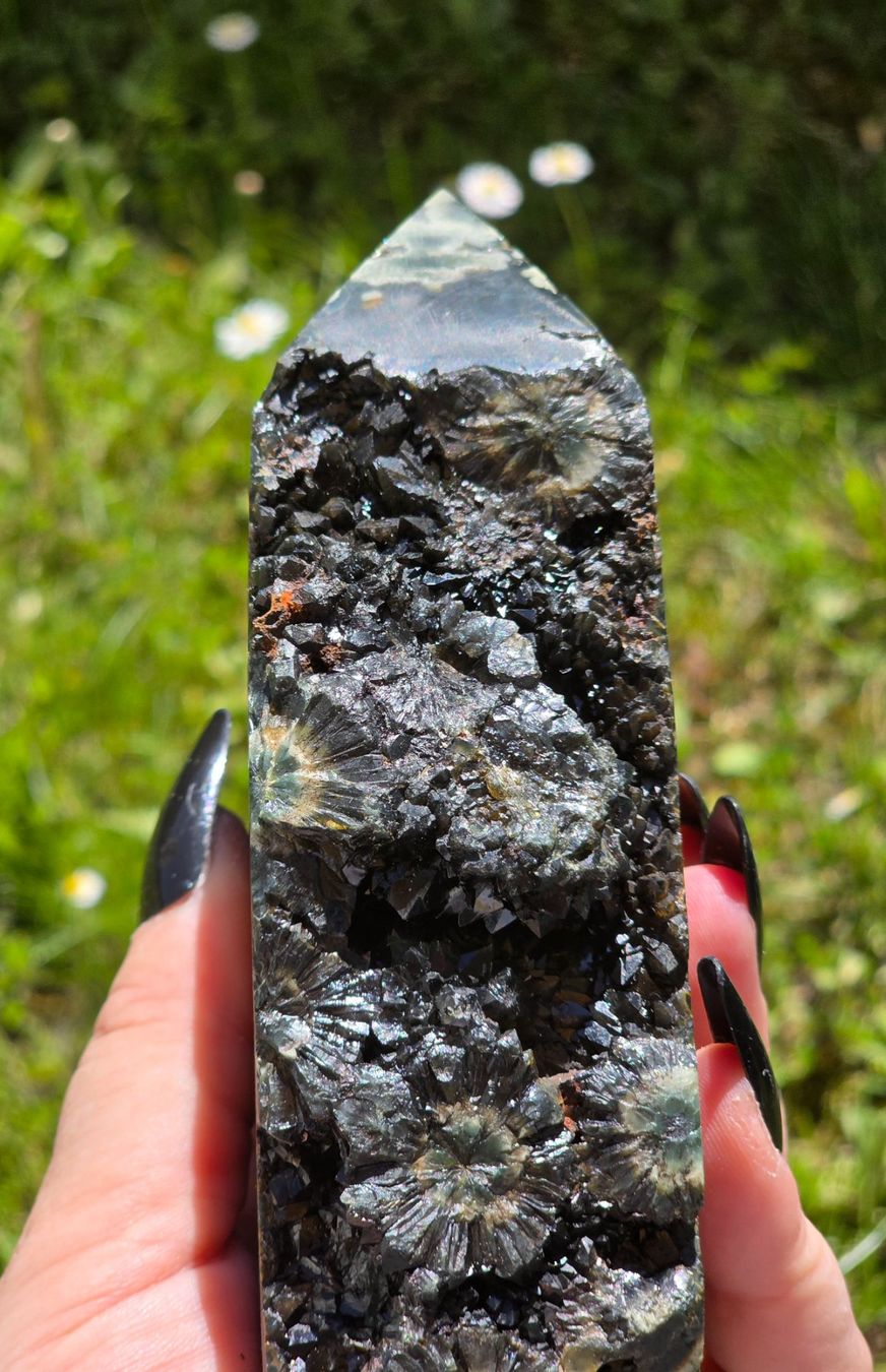 Minerali & Pietre curative: Top Regenwaldjaspis Obelisk 637g – Nuovo e nell'imballaggio originale da Matzingen venduto da Shay_Crystalz 1