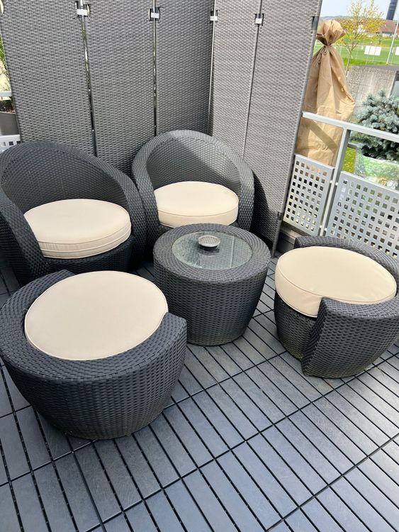 Rattan Sitzgruppe Garten Balkon Kaufen auf Ricardo