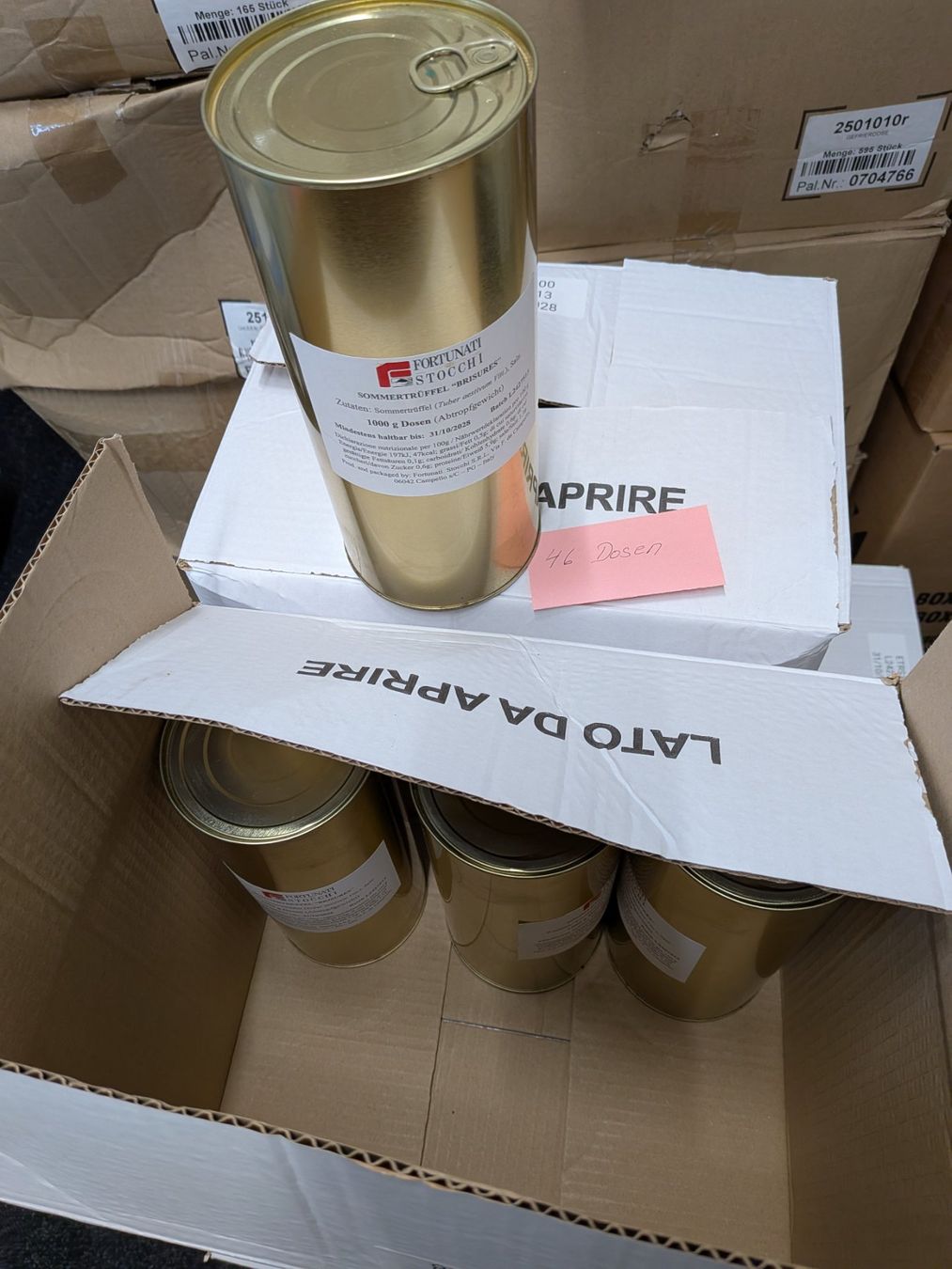 Cibi & Specialità: Trüffel "Brisures" Sommertrüffel 1000gr. Dose – Nuovo e nell'imballaggio originale da Zürich venduto da Sommertraum 2
