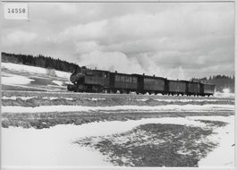 Train de Saignelegier arrivant au