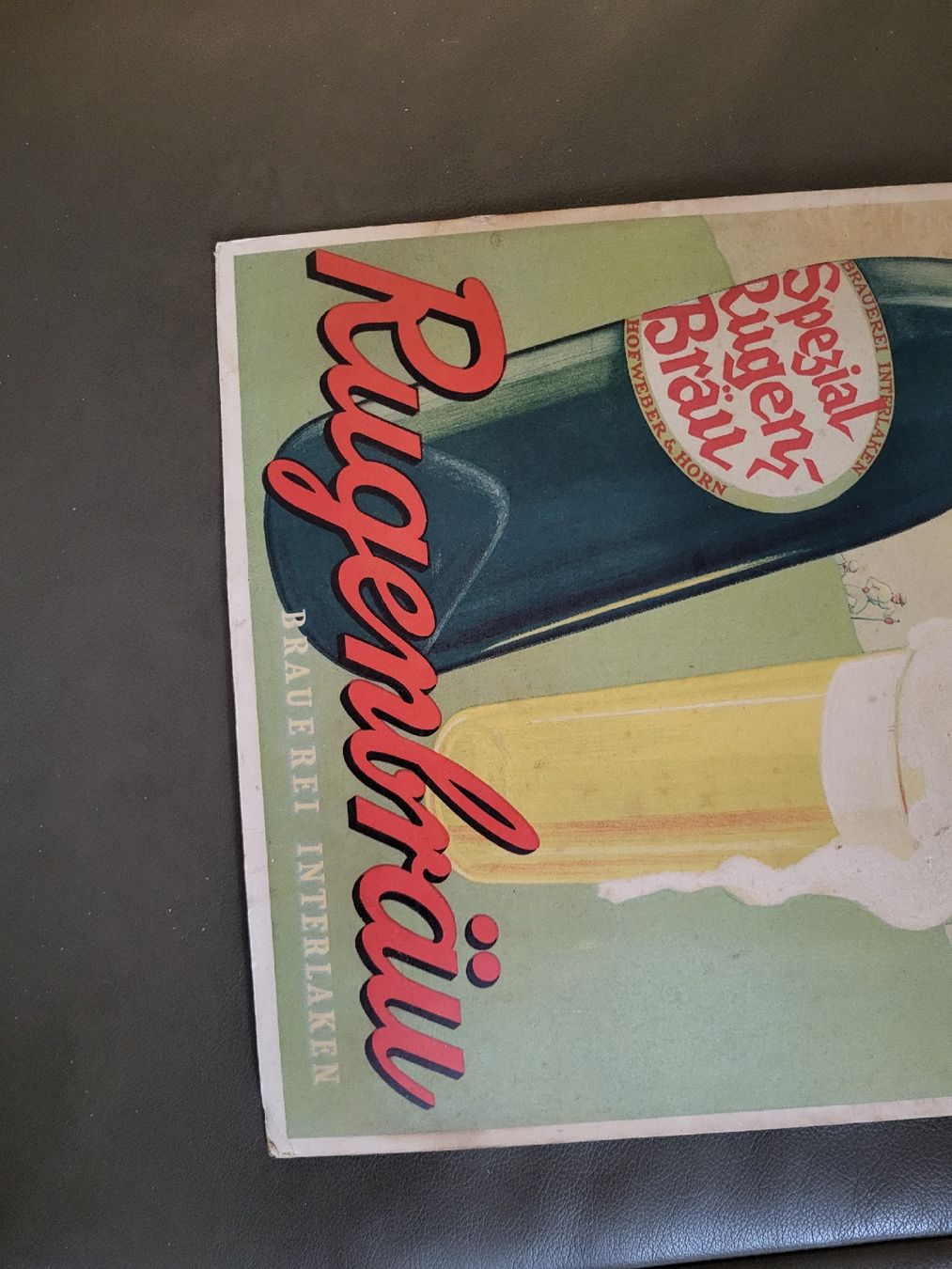 Insegne: Schild Rugenbräu-Plakat, helles Bier Interlaken – Usato da nunningen venduto da mic_88k2 2