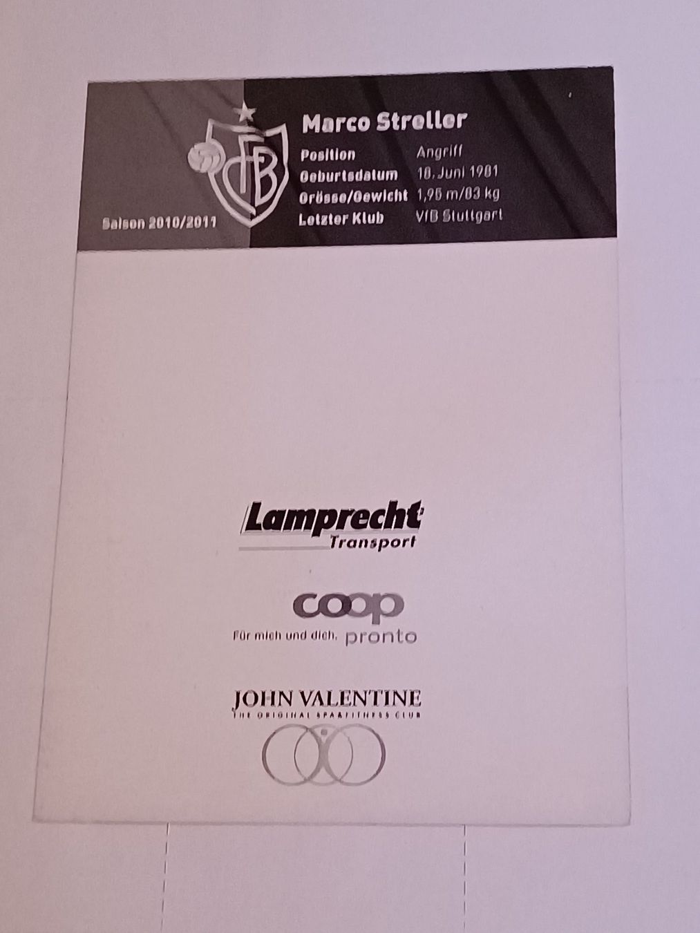 Autografi: Marco Streller -  original Autogramm – Usato da Menziken venduto da Artographs 1