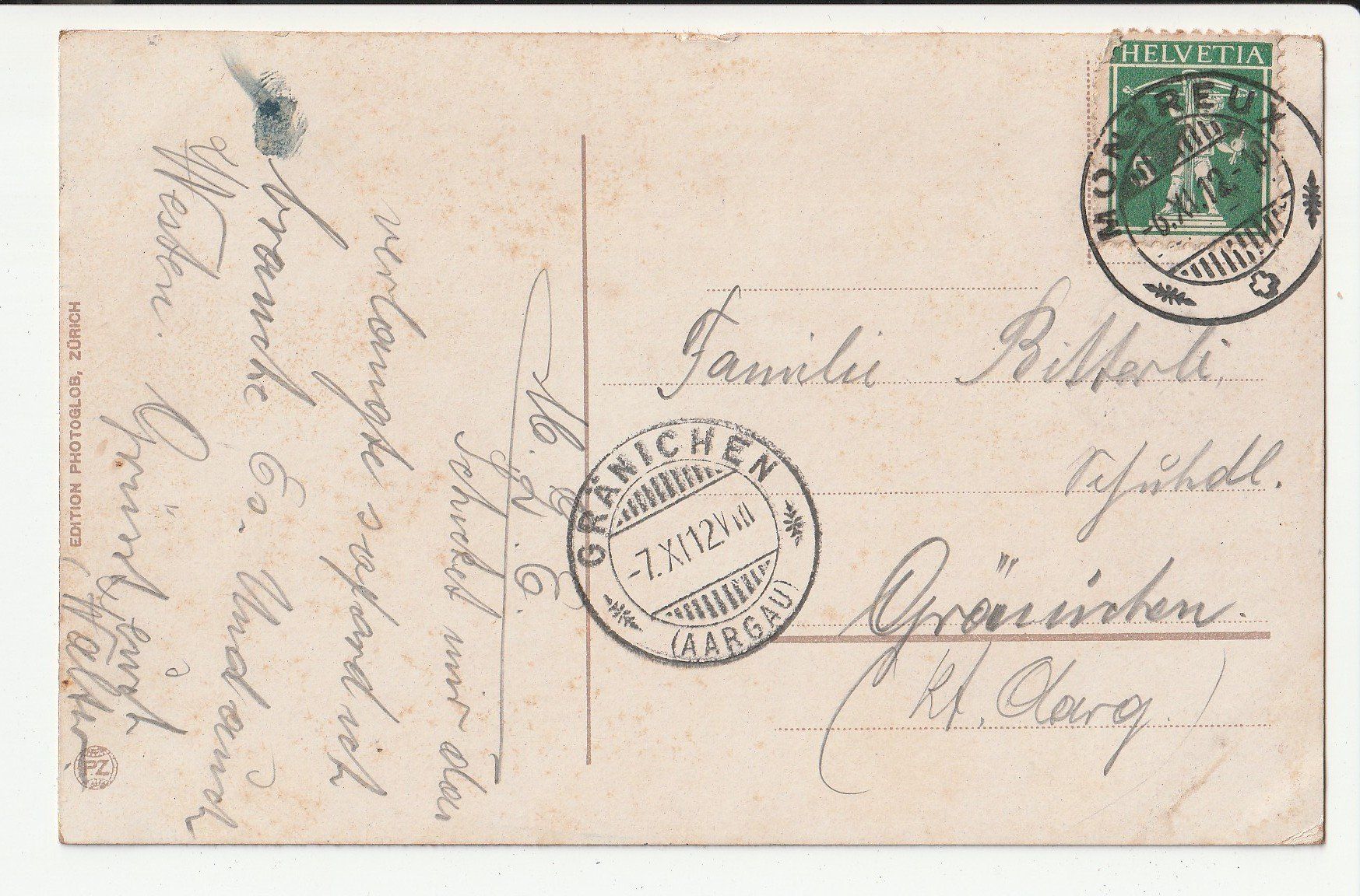 Cartoline postali: Montreux – Usato da Rheineck venduto da rhynegg 1