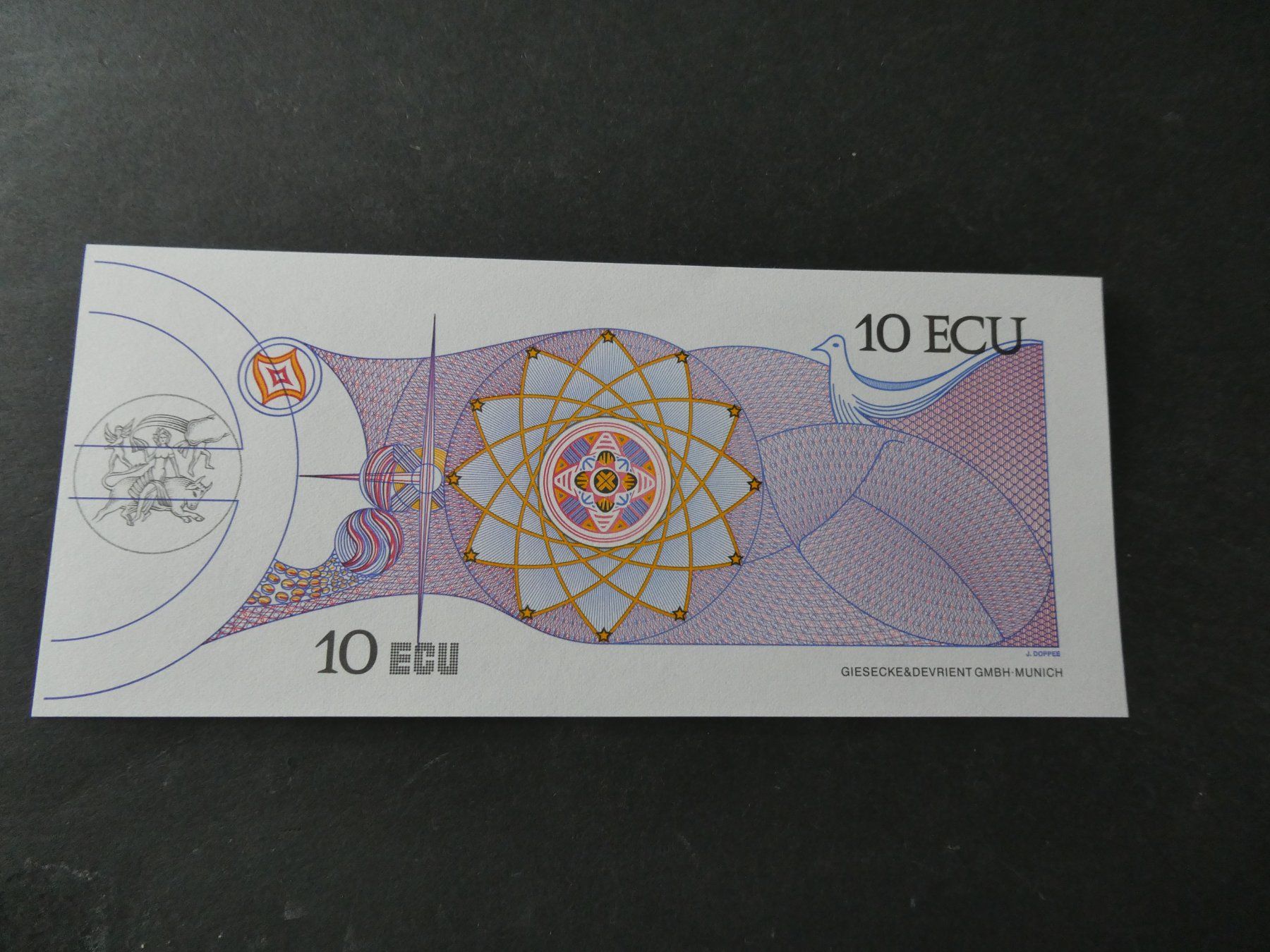 Billets de banque: Spanien 1992, 10 Ecu    ungefaltet – D'occasion à Hinterforst par Rohusri