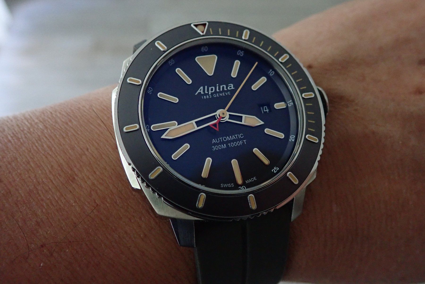 Alpina Orologi: ALPINA AUTOMATIC 500METER.(TAUCHERUHR) – Usato da Wohlen AG venduto da superwatchesteam