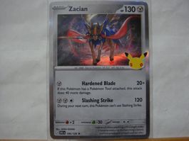 Pokémon 30ème anniversaire Zacian 106/128 EN