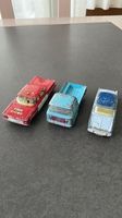 Corgi Toys épaves Fiat 1800, Jeep FC 150 et Chevrolet Impala