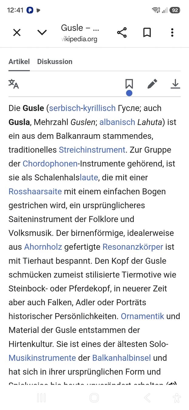 Strumenti musicali: Gusle Zupfinstrument – Usato da Oberengstringen venduto da Pepper6 6