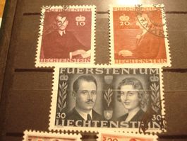 Liechtenstein Satz Vermählung 1943 o