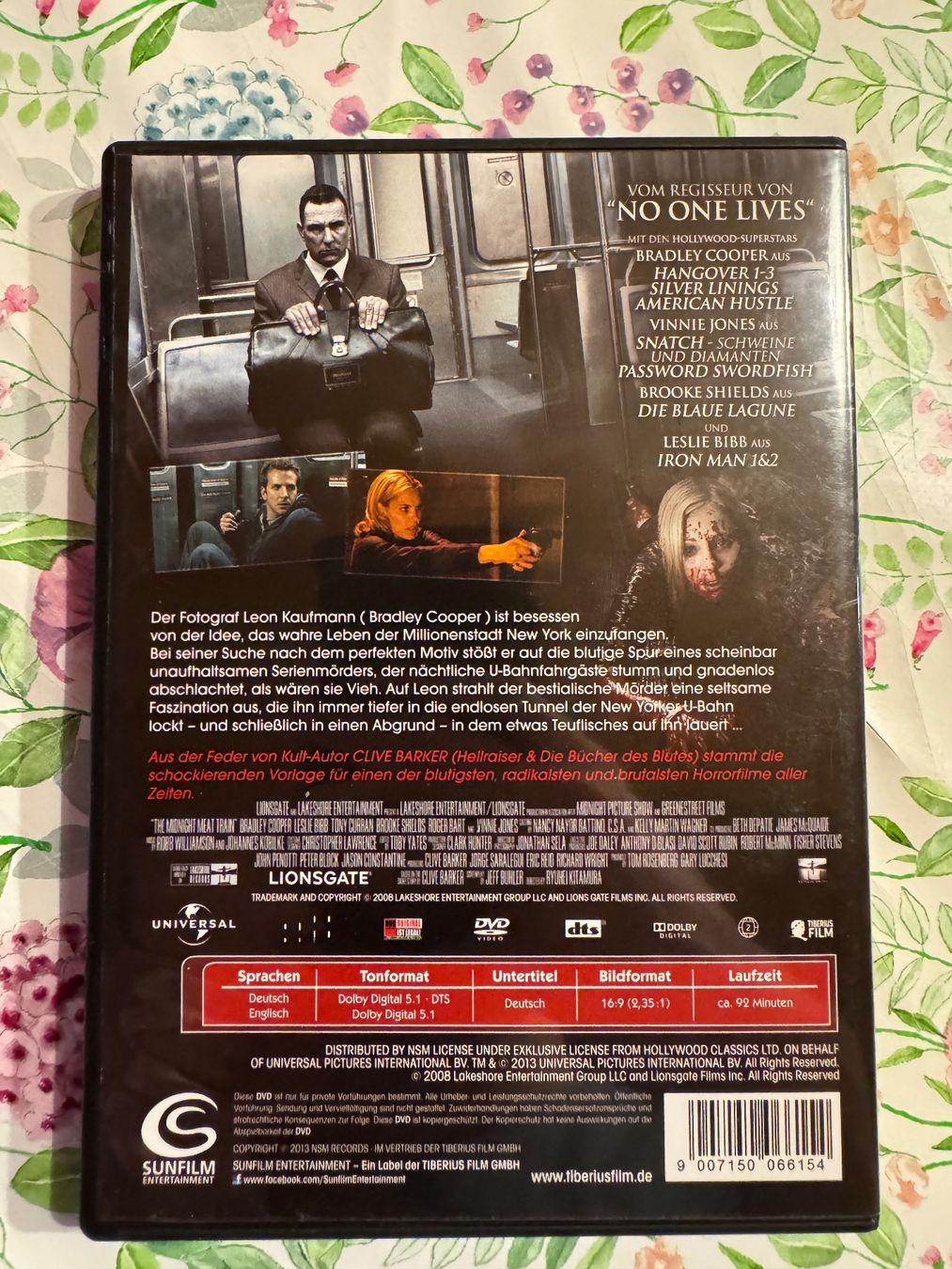 Tutti i DVDs: Midnight Meat Train - Mitternachtsfleischzug -  DVD – Usato da Giswil venduto da michivonah 1
