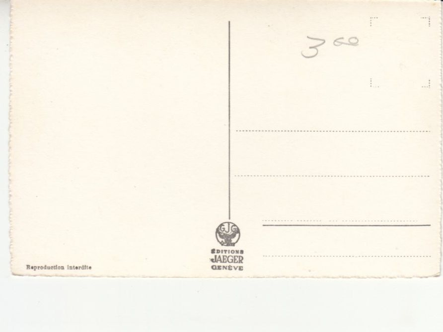 Cartoline postali: Genève ca. 1950 – Usato da Bürglen TG venduto da StampGraf 1