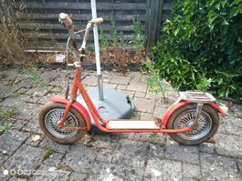 Vintage Antik Trottinett Fahrbar