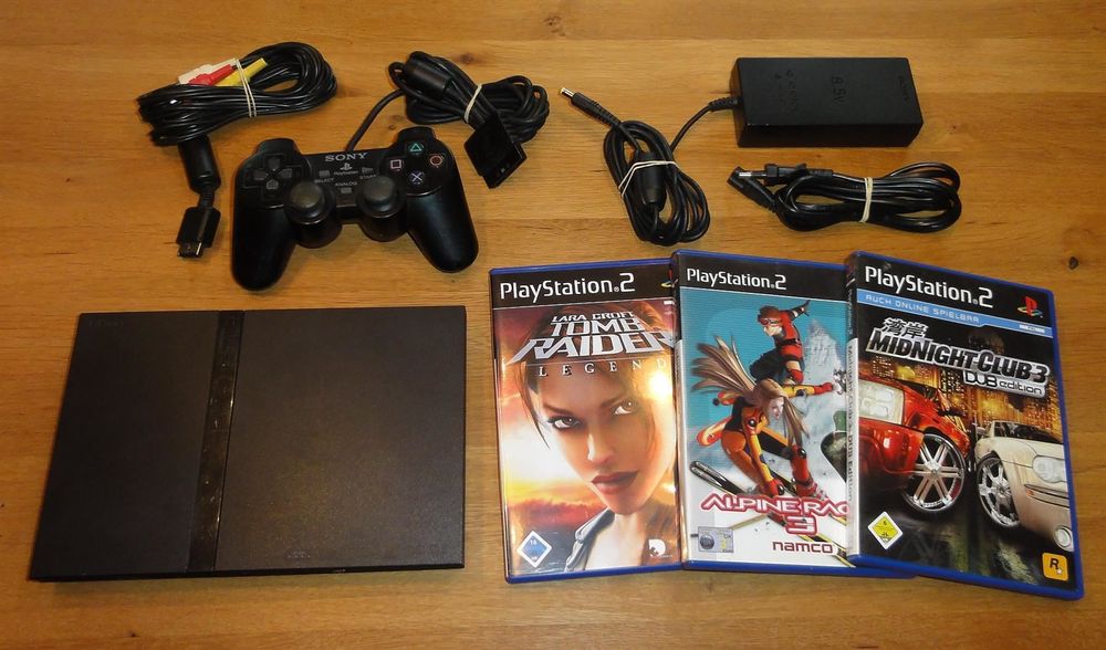 Playstation 2 komplett mit 3 Spielen Kaufen auf Ricardo