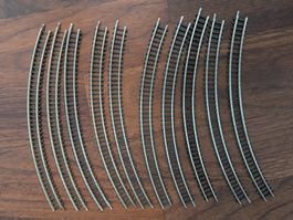 Märklin Spur Z - 10x 8520 Gebogenes Gleis Radius 190 (2)