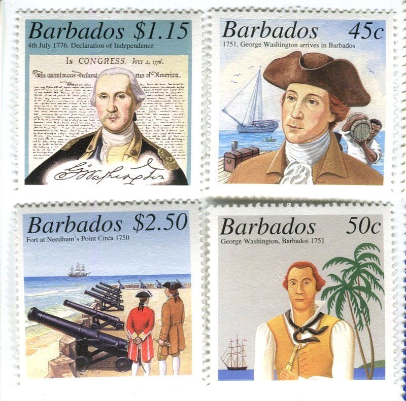 Alle Briefmarken: Briefmarken "George Washington". Barbados – Neu und originalverpackt aus Basel von